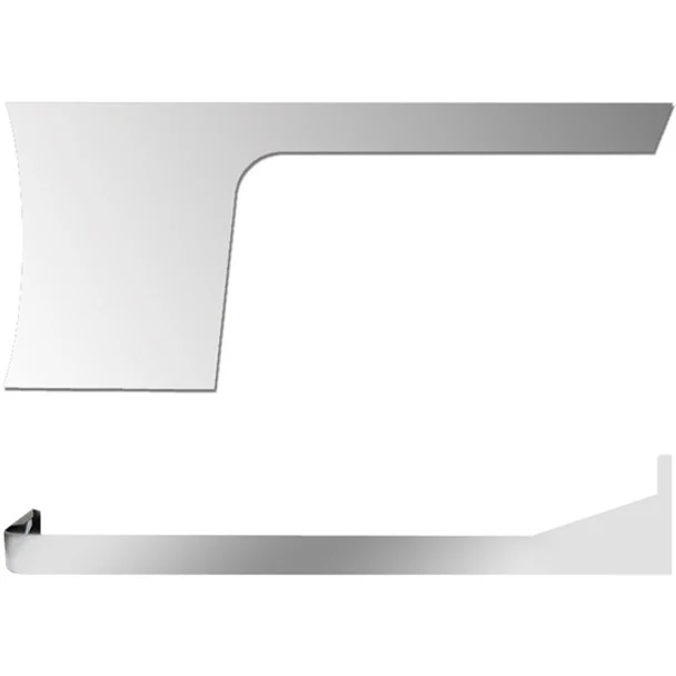 4 Inch SS Blank 1 Piece Cab-Cowl & Sleeper Panels For Peterbilt 389 Non-Urea W/ 70/78 Inch Sleeper W/ Extenders