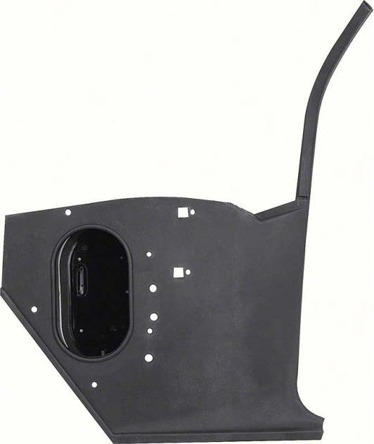 1970-79 Nova, Ventura, Skylark, Apollo, Interior Kick Panel, with AC, Passenger Side, Black