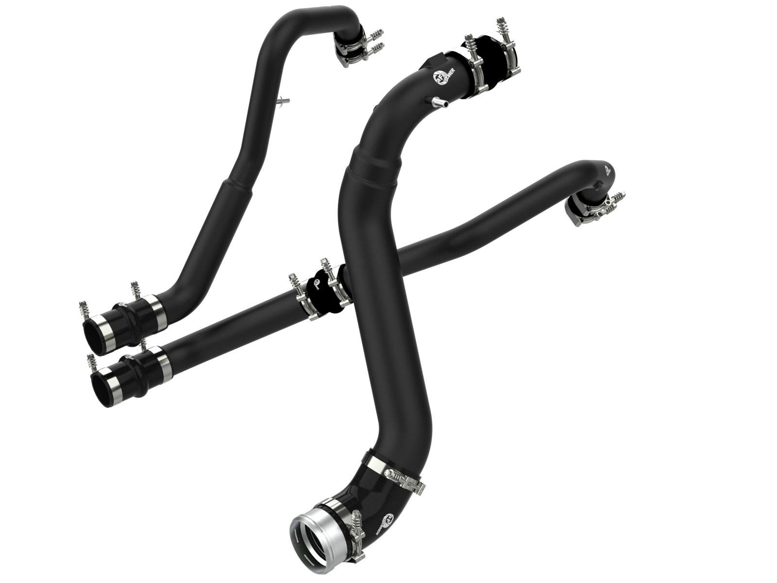 AFE 46-20474-B BladeRunner Aluminum Hot and Cold Charge Pipe Kit Black