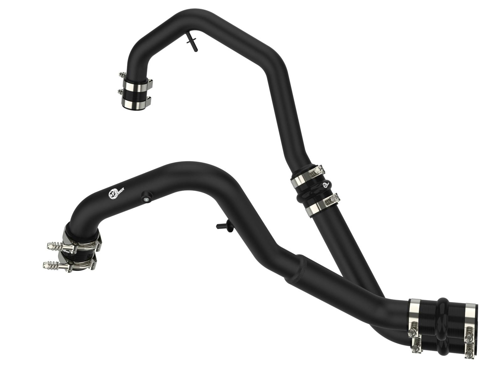 AFE 46-20478-B BladeRunner 2 IN to 2-1/2 IN Aluminum Hot Charge Pipe Black