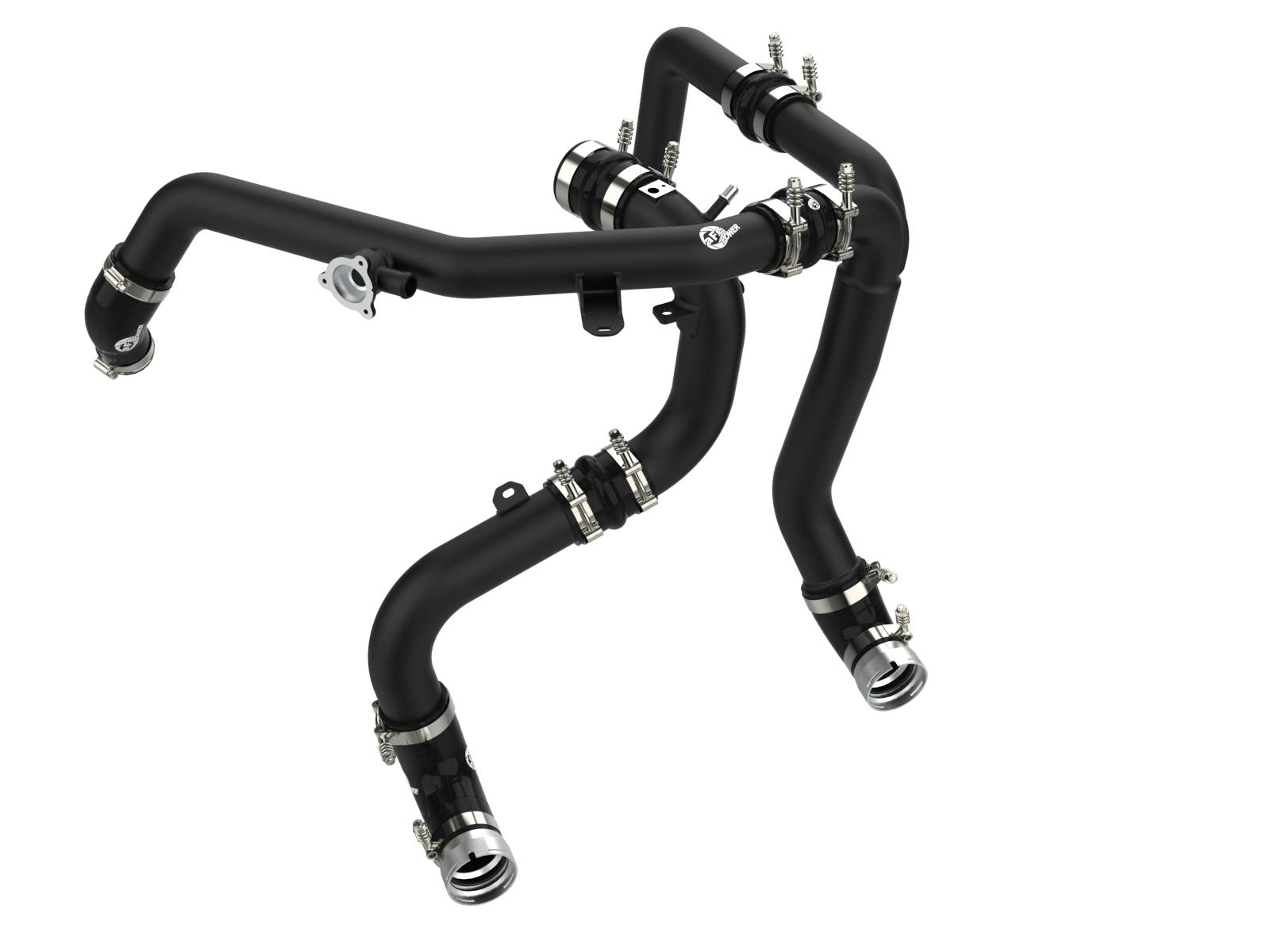 AFE 46-20584-B BladeRunner 2-1/4 IN & 2-3/4 IN Aluminum Hot and Cold Charge Pipe Kit Black