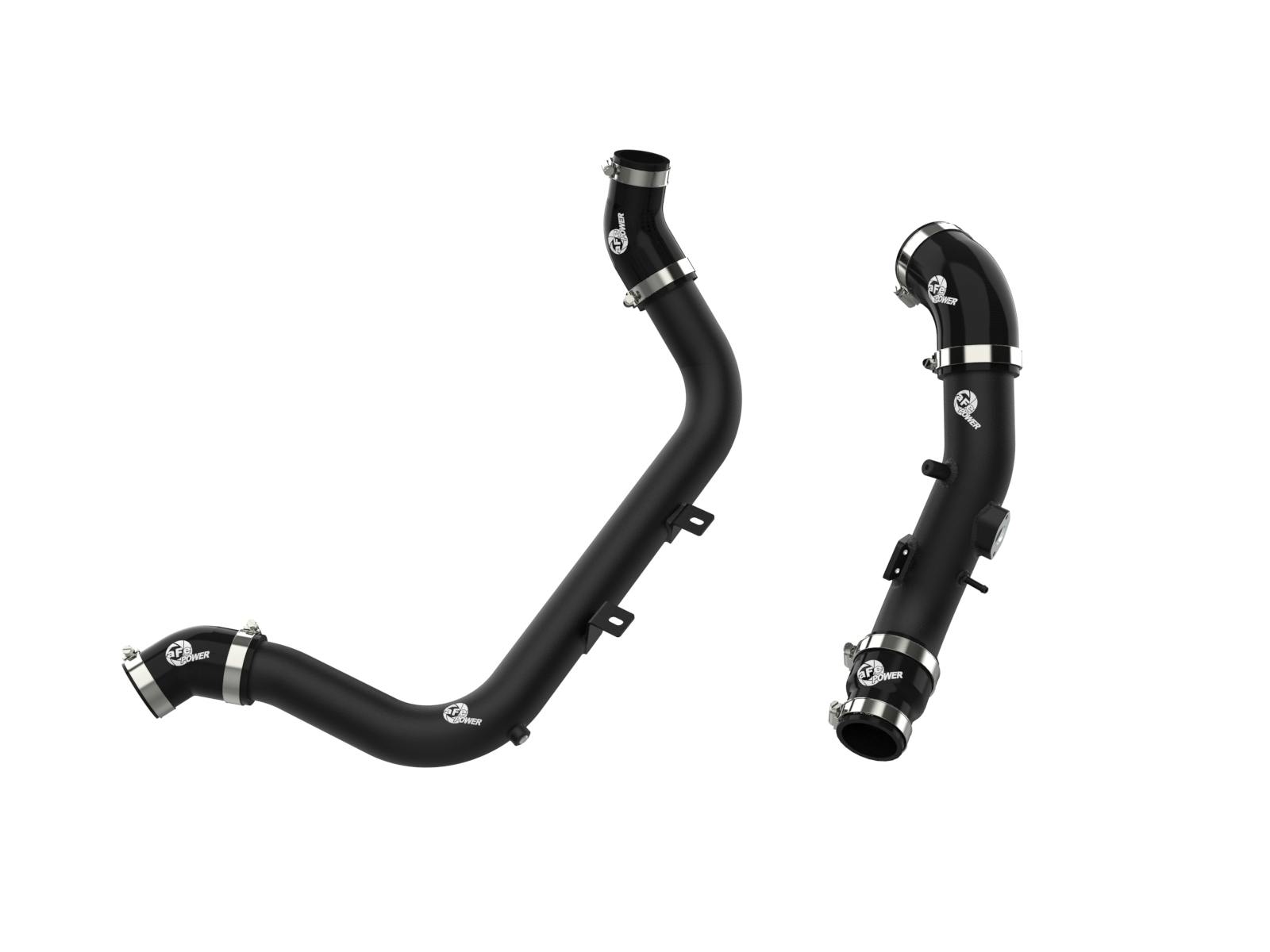 AFE 46-20634-B BladeRunner 2-1/4 IN & 2-1/2 IN Aluminum Hot and Cold Charge Pipe Kit Black