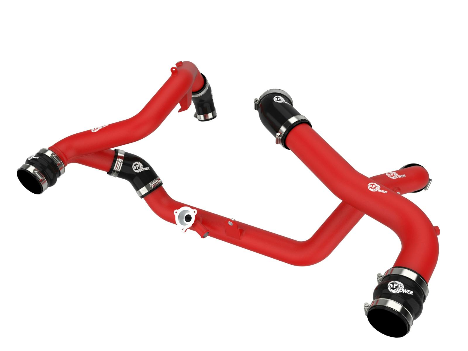 AFE 46-20654-R BladeRunner 2-1/4 IN & 2-3/4 IN Aluminum Hot and Cold Charge Pipe Kit Red