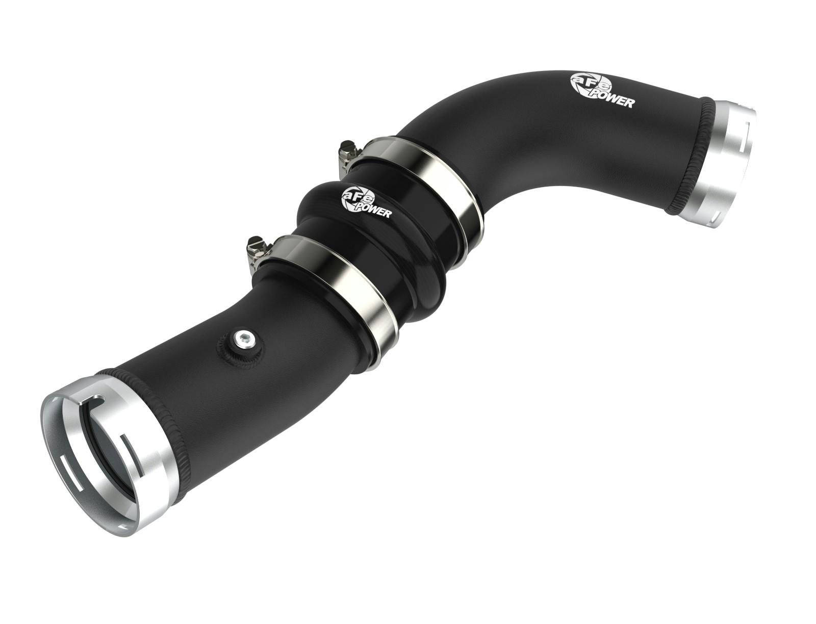 AFE 46-20728-B BladeRunner 2-1/2 IN Aluminum Hot Charge Pipe Black