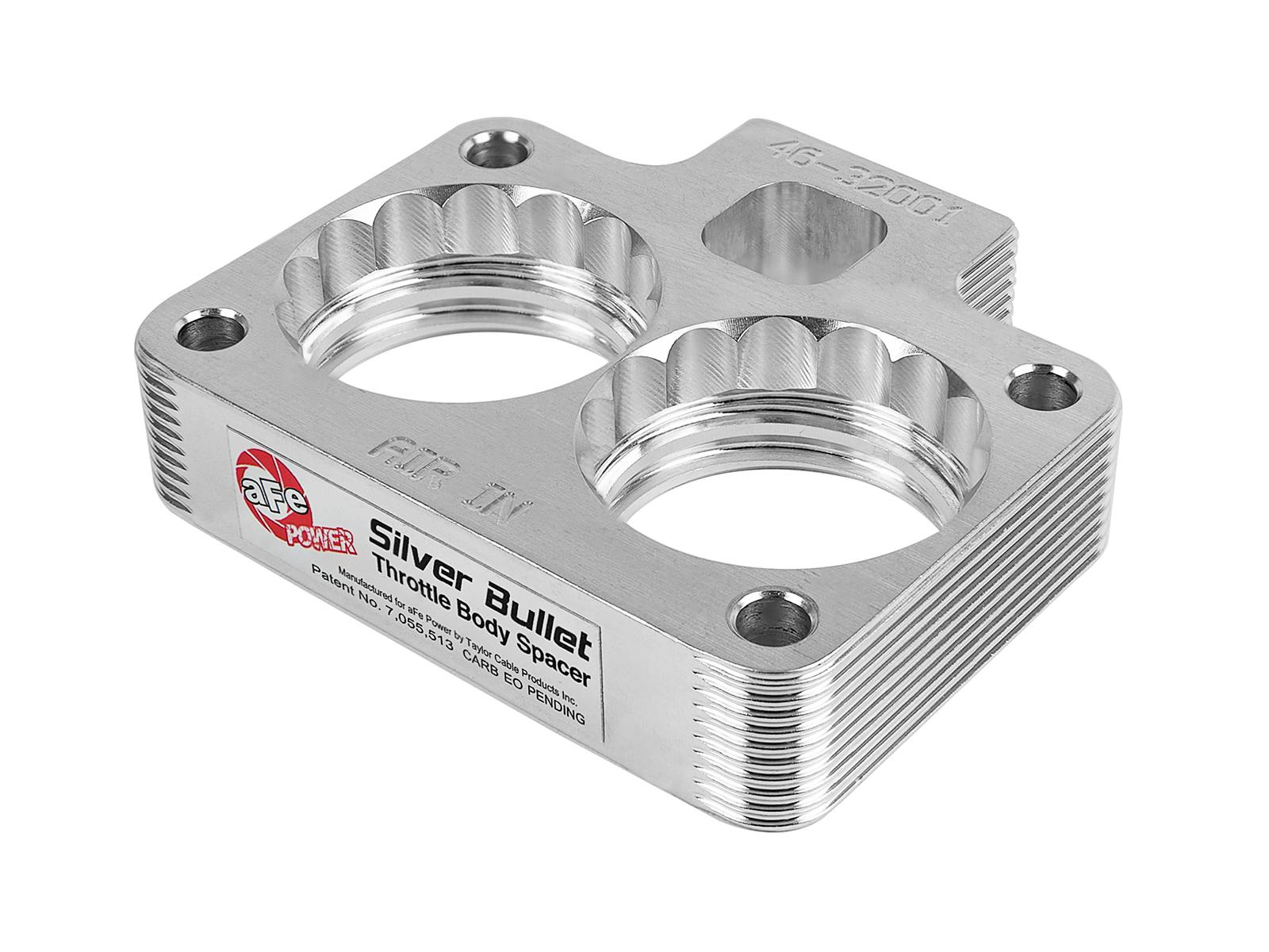 AFE 46-32001 Silver Bullet Throttle Body Spacer Kit