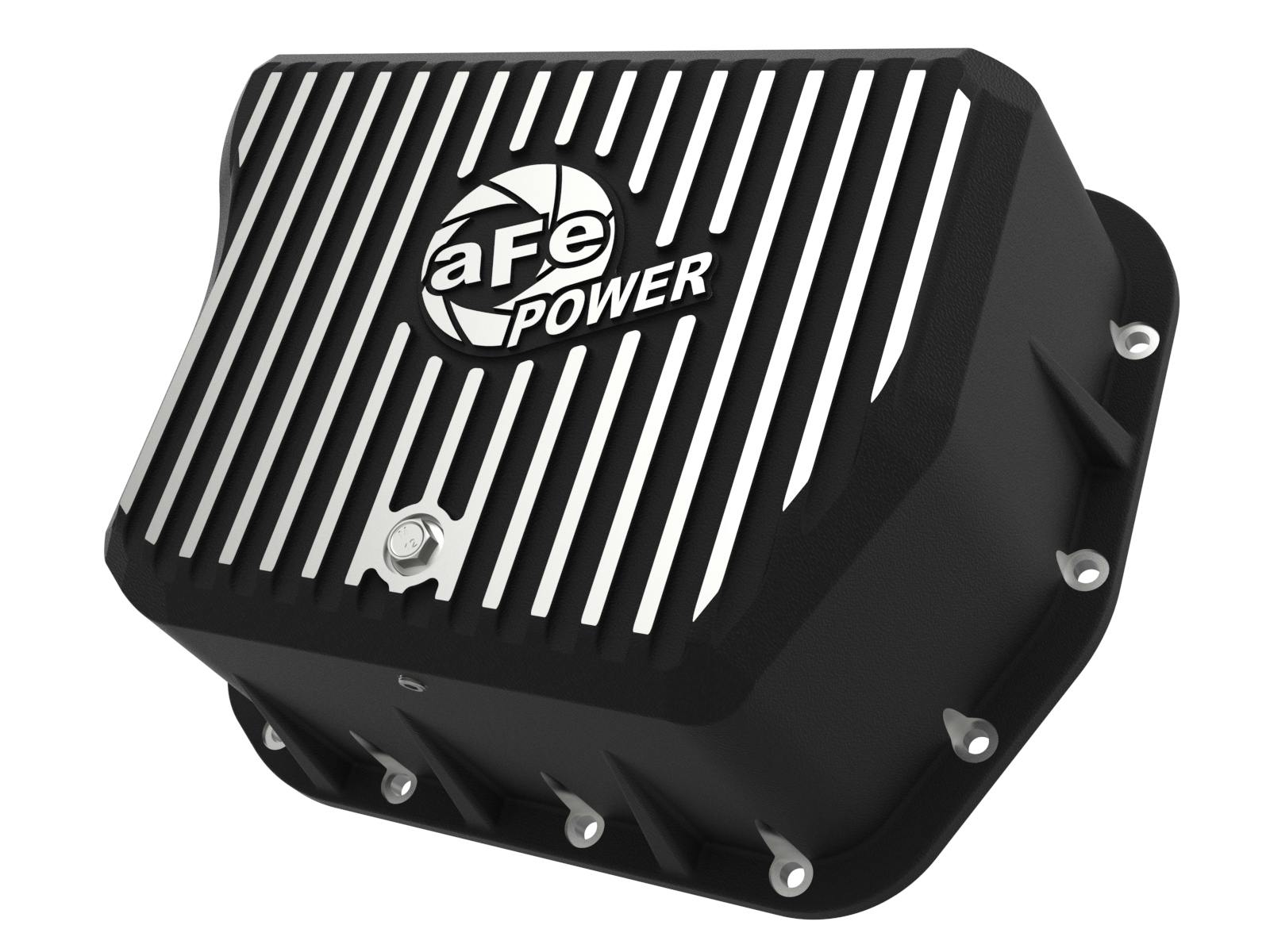 AFE 46-70052 aFe POWER Pro Series Transmission Pan Black w/ Machined Fins