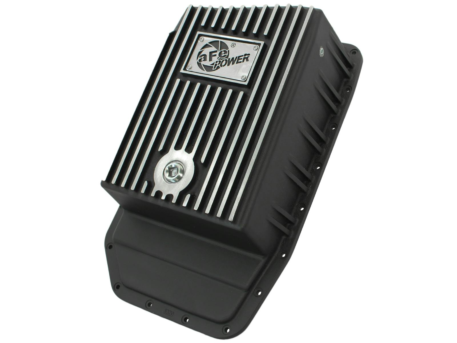 AFE 46-70172 aFe POWER Pro Series Transmission Pan Black w/ Machined Fins
