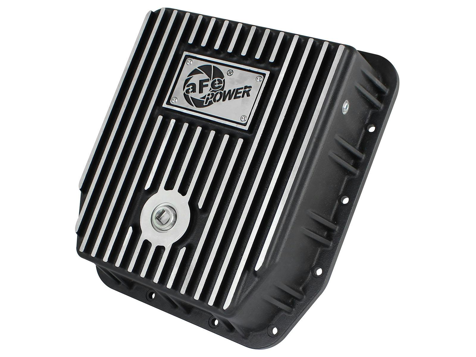 AFE 46-70222 aFe POWER Pro Series Transmission Pan Black w/ Machined Fins
