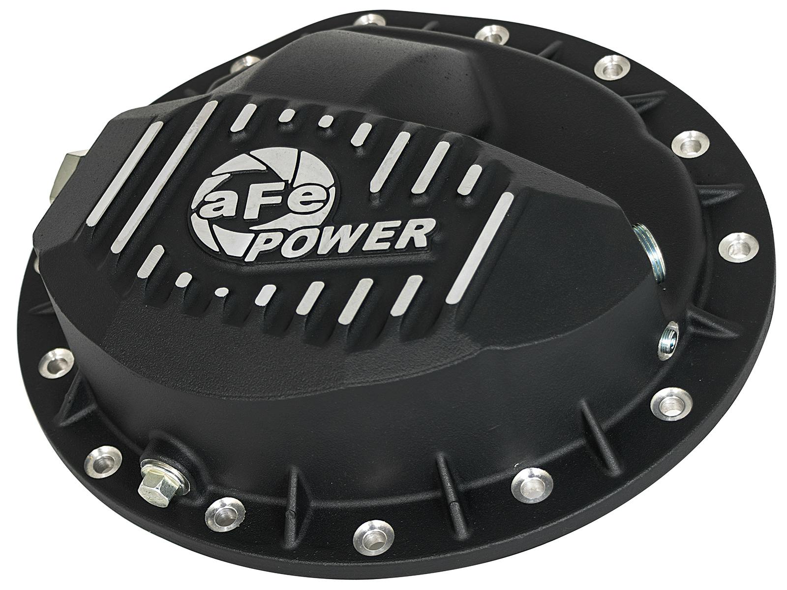 AFE 46-70372 Pro Series Rear Differential Cover Black w/ Machined Fins