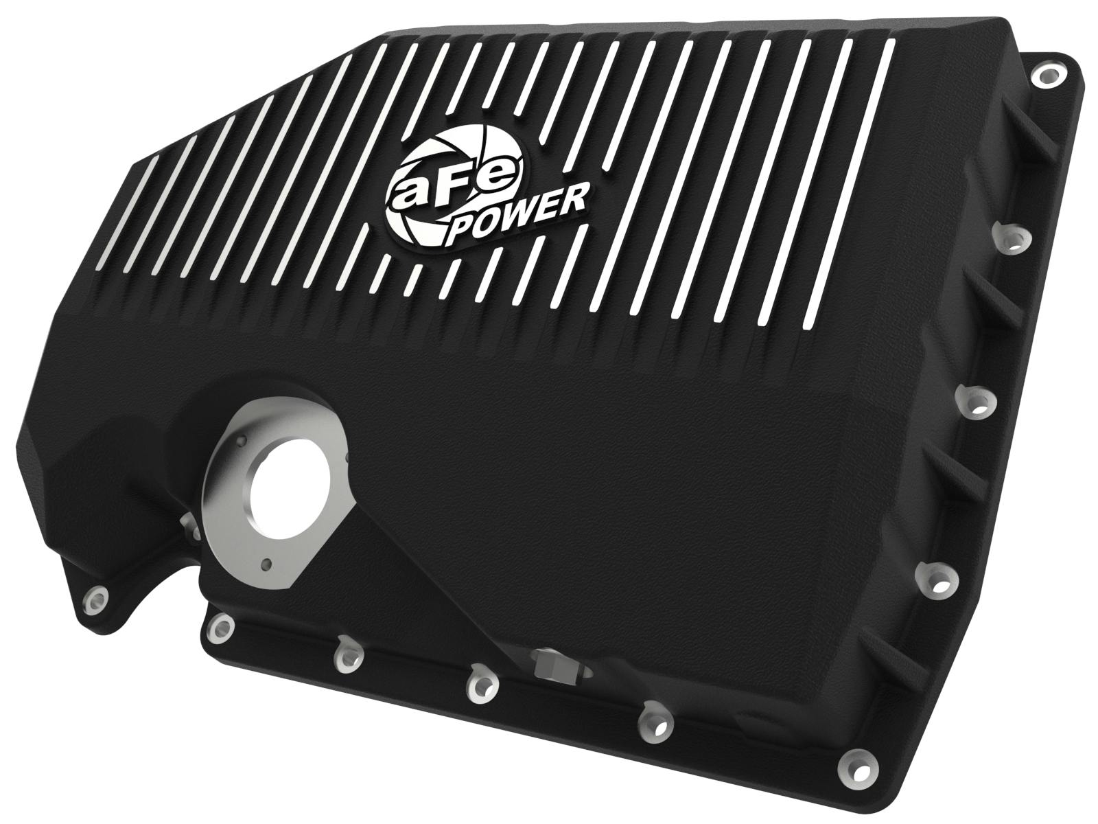 AFE 46-71210B aFe POWER Pro Series Engine Oil Pan Black w/ Machined Fins