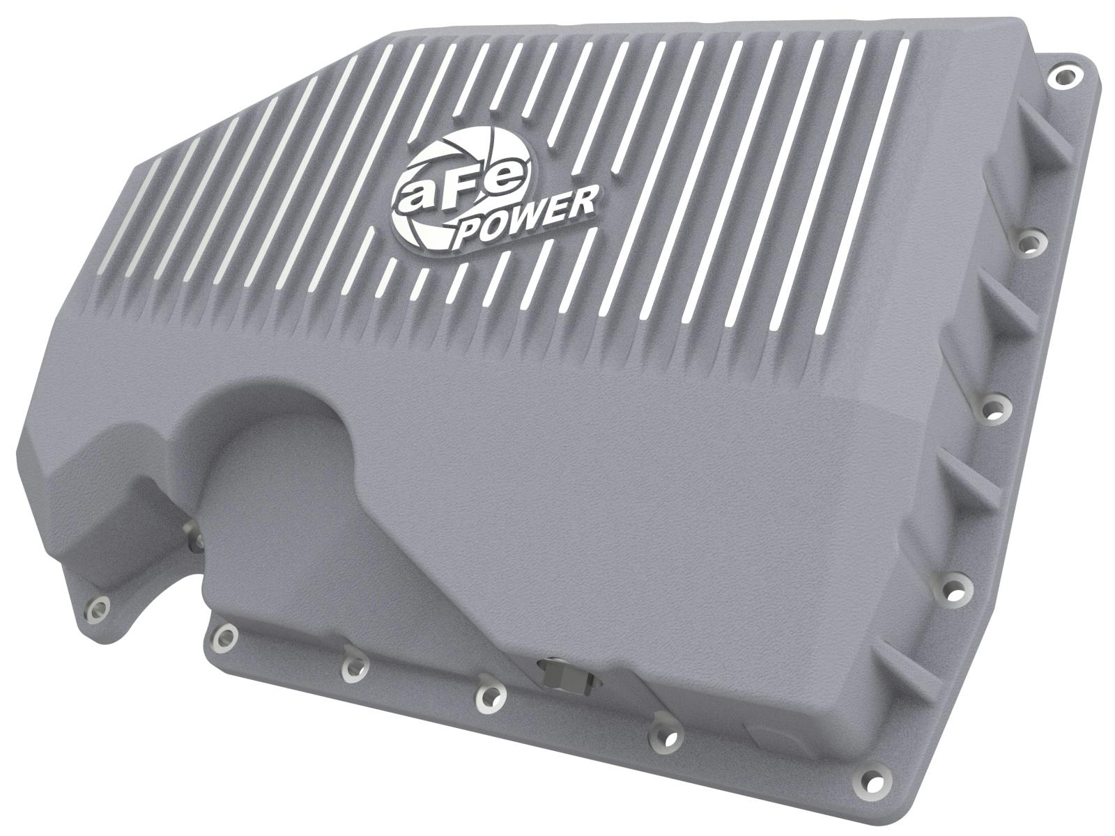 AFE 46-71240A aFe POWER Street Series Engine Oil Pan Raw w/ Machined Fins