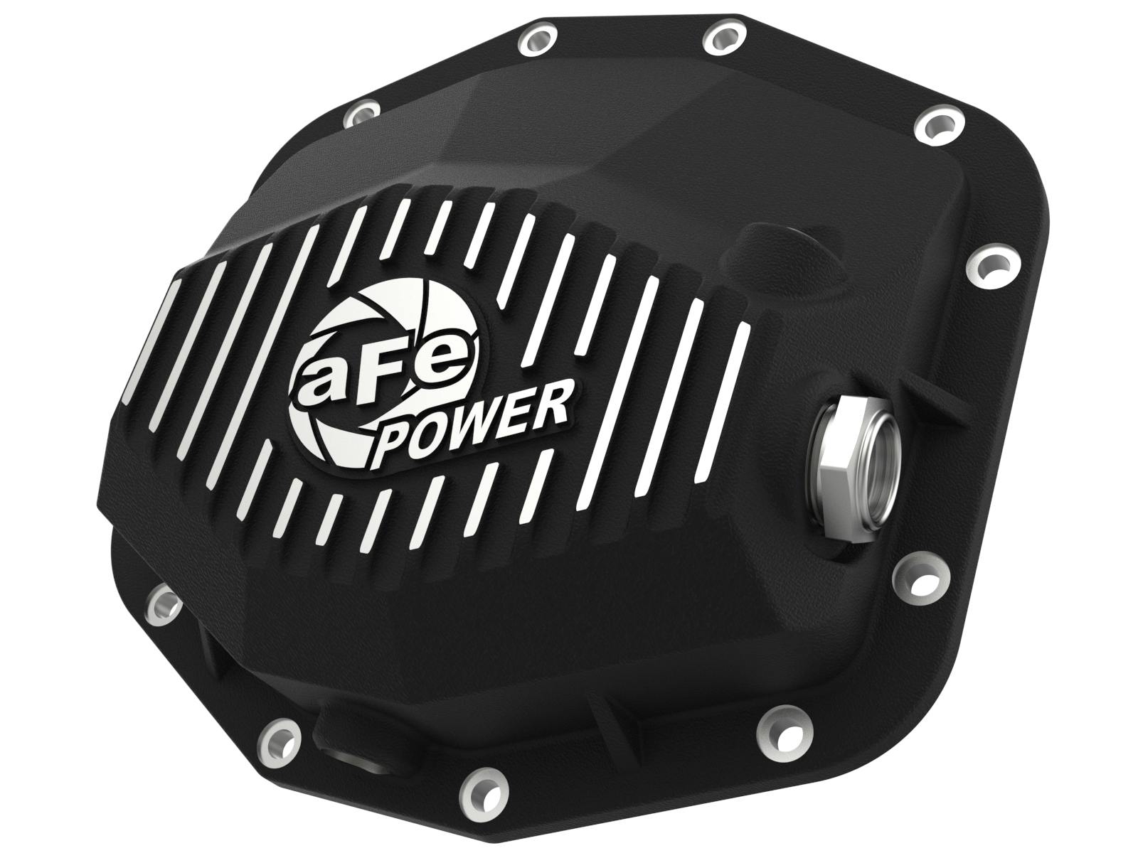 AFE 46-71280B Pro Series Rear Differential Cover Black w/ Machined Fins