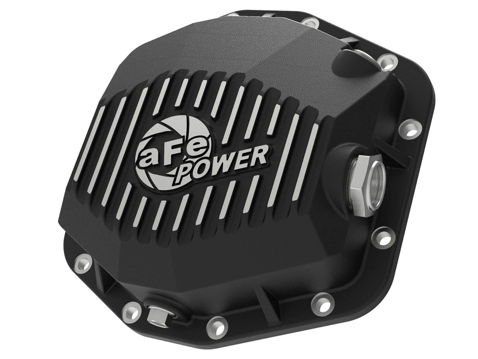 AFE 46-71290B Pro Series Rear Differential Cover Black w/ Machined Fins