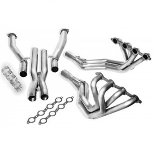 Borla Exhaust Systems Long Tube Headers With X-Pipe, 1.75 Inch Diameter Tubing, 2.75 Inch Collector, Off Road Use Only| 17259 Corvette & Z06 1997-2004