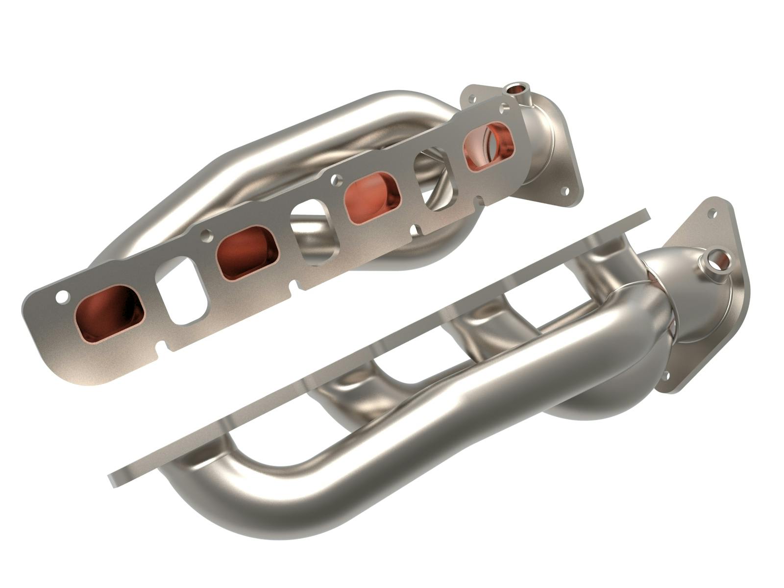 AFE 48-32030-T Twisted Steel 1-7/8 IN 304 Stainless Headers w/ Titanium Coat Finish