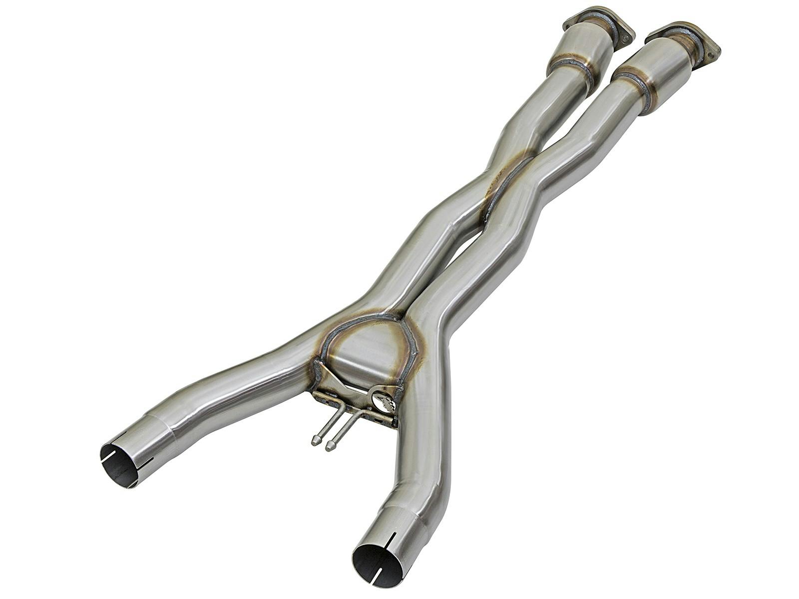 AFE 48-34129-1YC Twisted Steel X-Pipe 3 IN 304 Stainless Steel w/ Cat