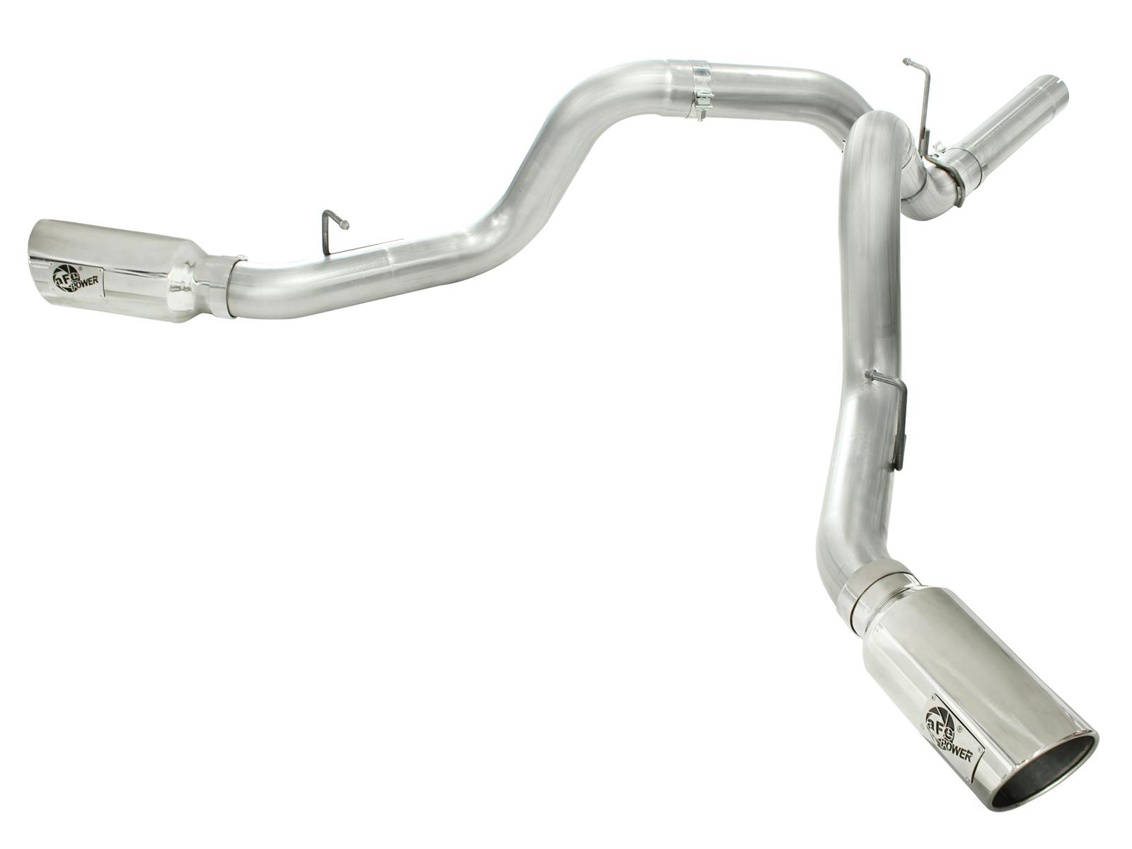 AFE 49-04043-P ATLAS 4 IN Aluminized Steel DPF-Back Exhaust System w/Polished Tip