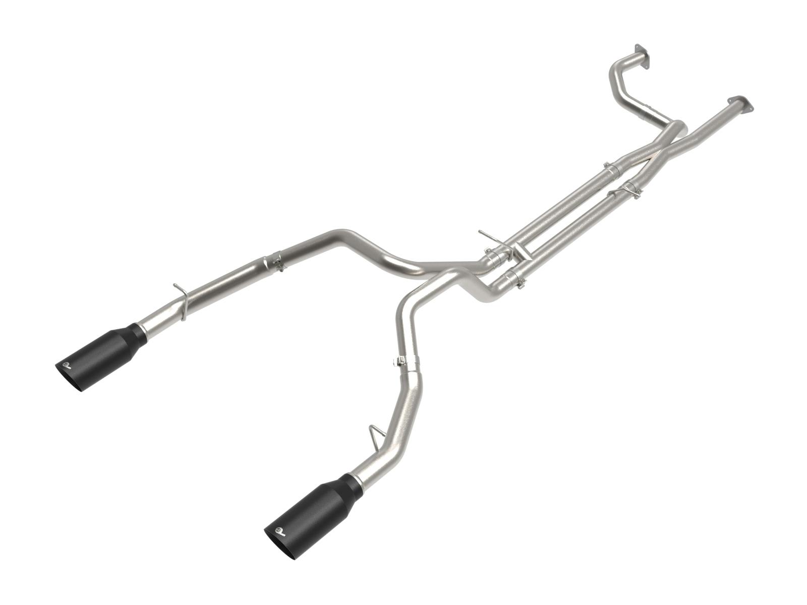 AFE 49-32084-B Vulcan Series 3 IN 304 Stainless Steel Cat-Back Exhaust System w/Black Tip
