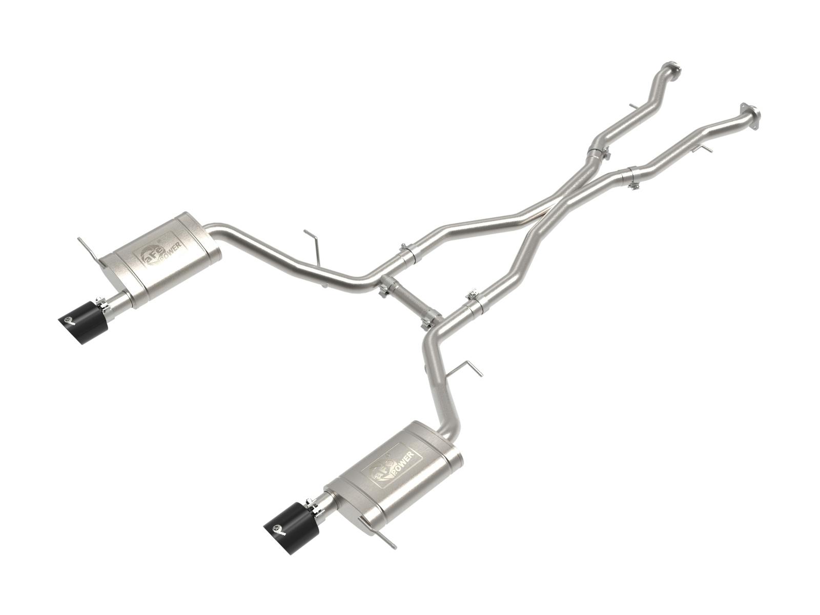 AFE 49-32086-B MACH Force-Xp 304 Stainless Steel Cat-Back Exhaust System w/ Black Tip