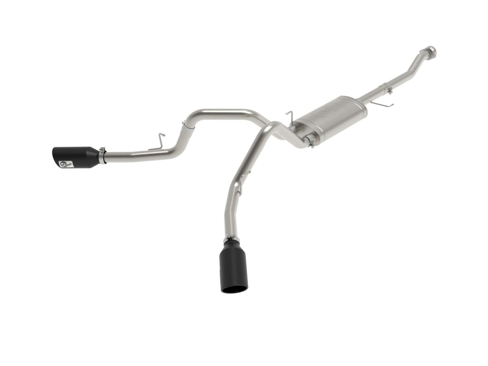 AFE 49-33126-B Vulcan Series 3 IN 304SS Cat-Back Exhaust System Dual Rear Side Exit w/Black T