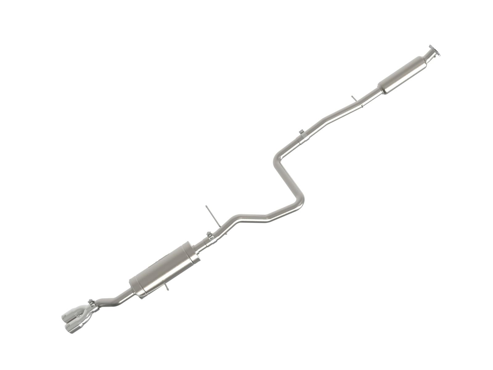 AFE 49-33134-P Takeda 2-1/4 IN 304 Stainless Steel Cat-Back Exhaust System w/ Polished Tip