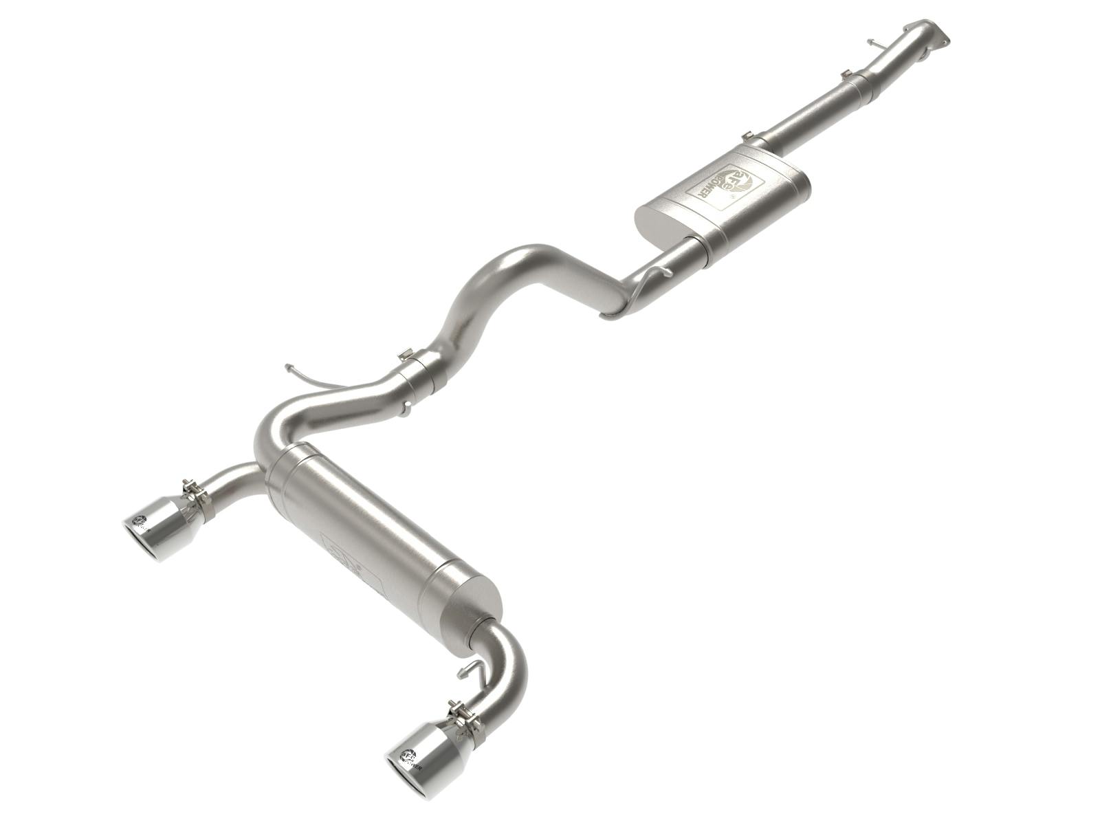 AFE 49-33138-P Vulcan Series 3 IN to 2-1/2 IN Stainless Steel Cat-Back Exhaust System Polishe