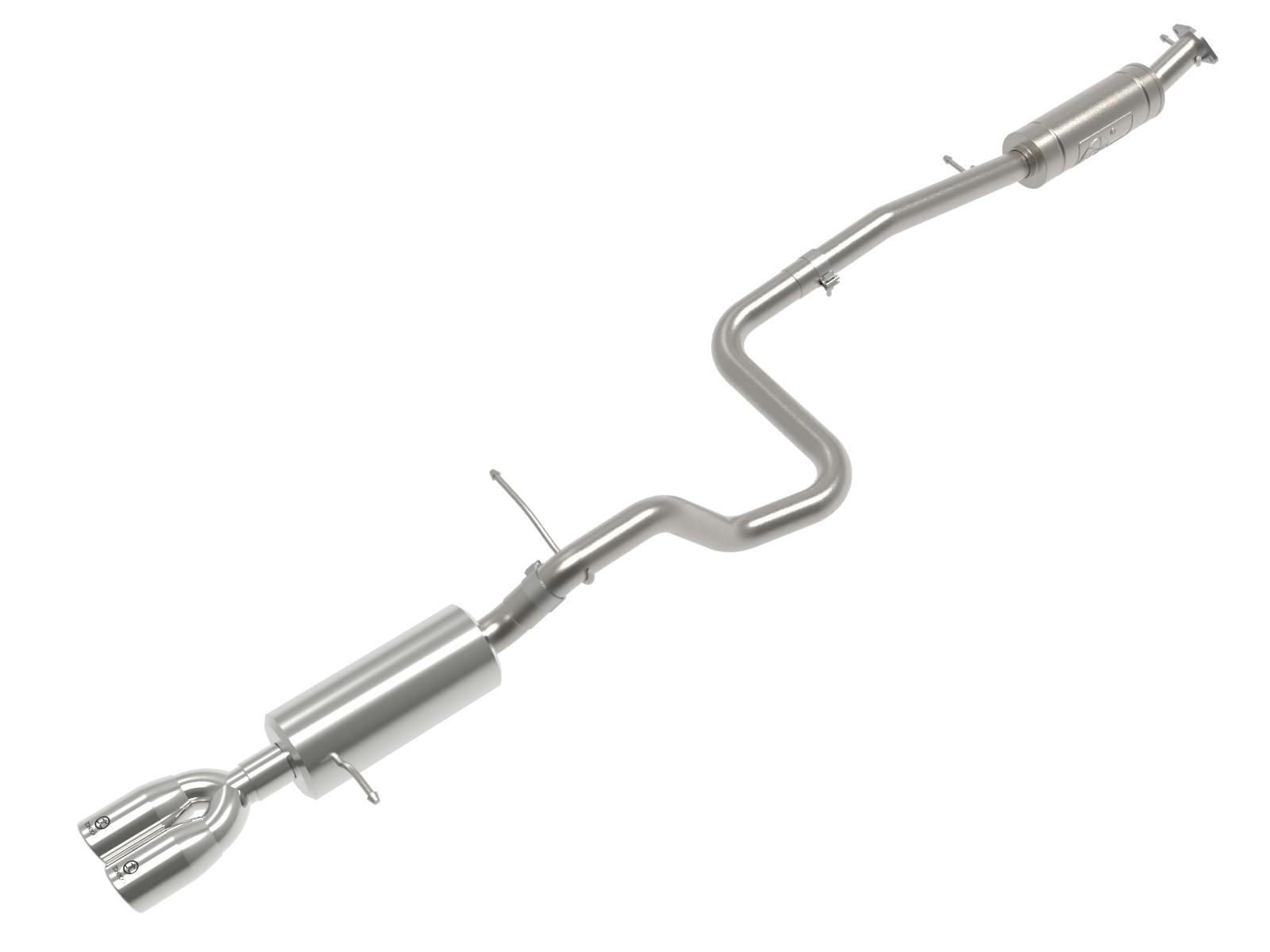 AFE 49-33140-P Takeda 2-1/2 IN 304 Stainless Steel Cat-Back Exhaust System w/ Polished Tip