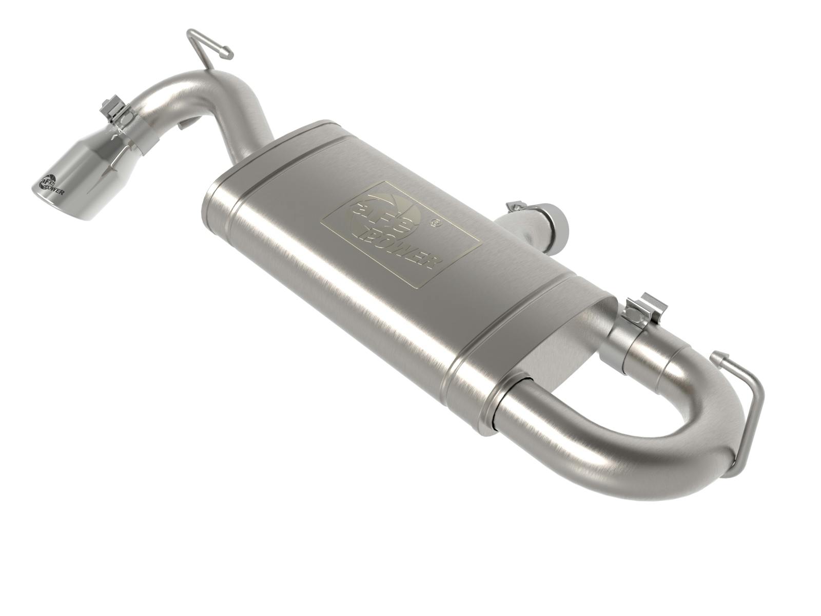 AFE 49-33141-P Vulcan Series 2-1/2 IN 304 Stainless Steel Axle-Back Exhaust System Polished