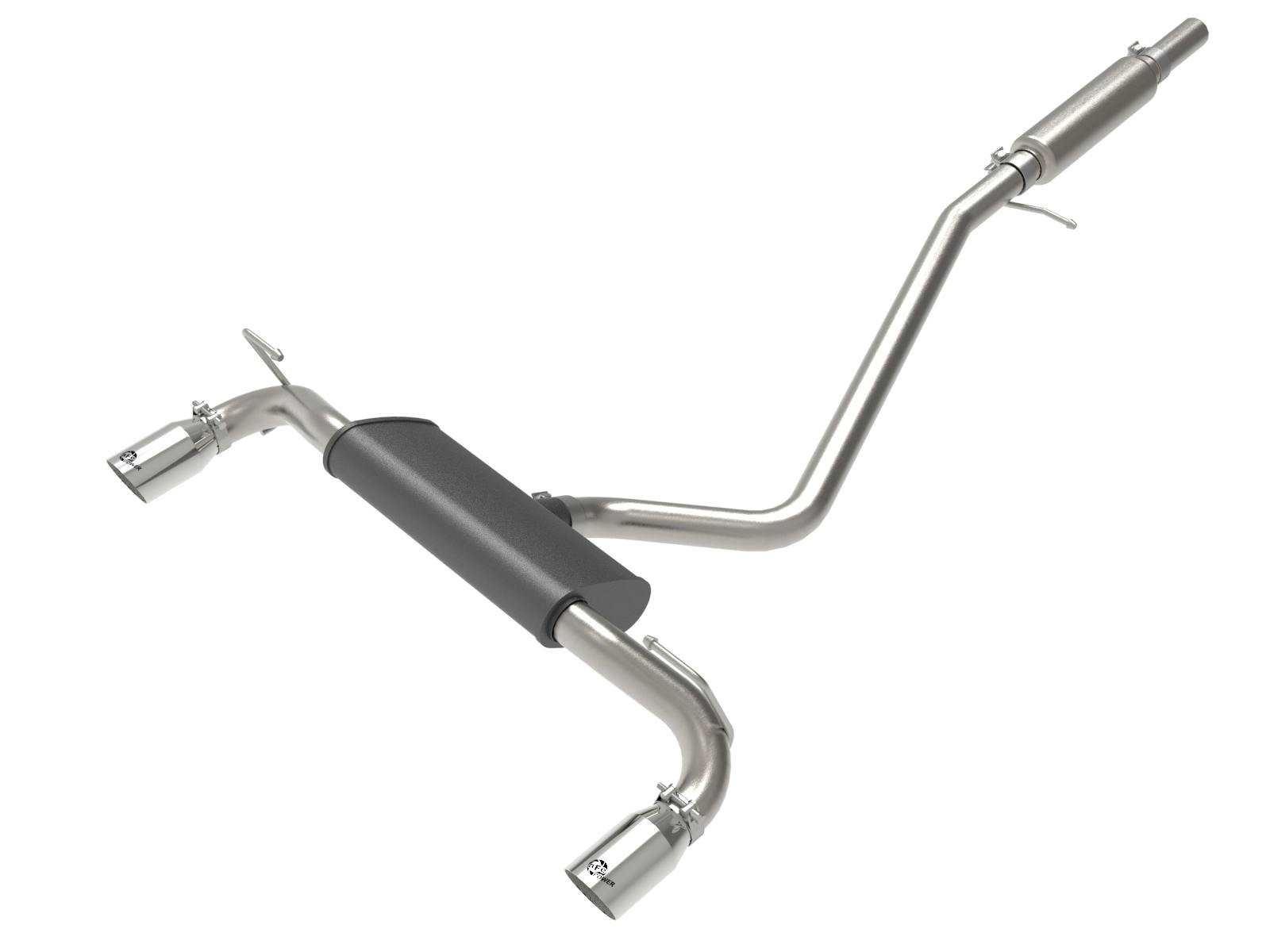 AFE 49-33142-P Vulcan Series 2-1/2 IN 304 Stainless Steel Cat-Back Exhaust System Polished