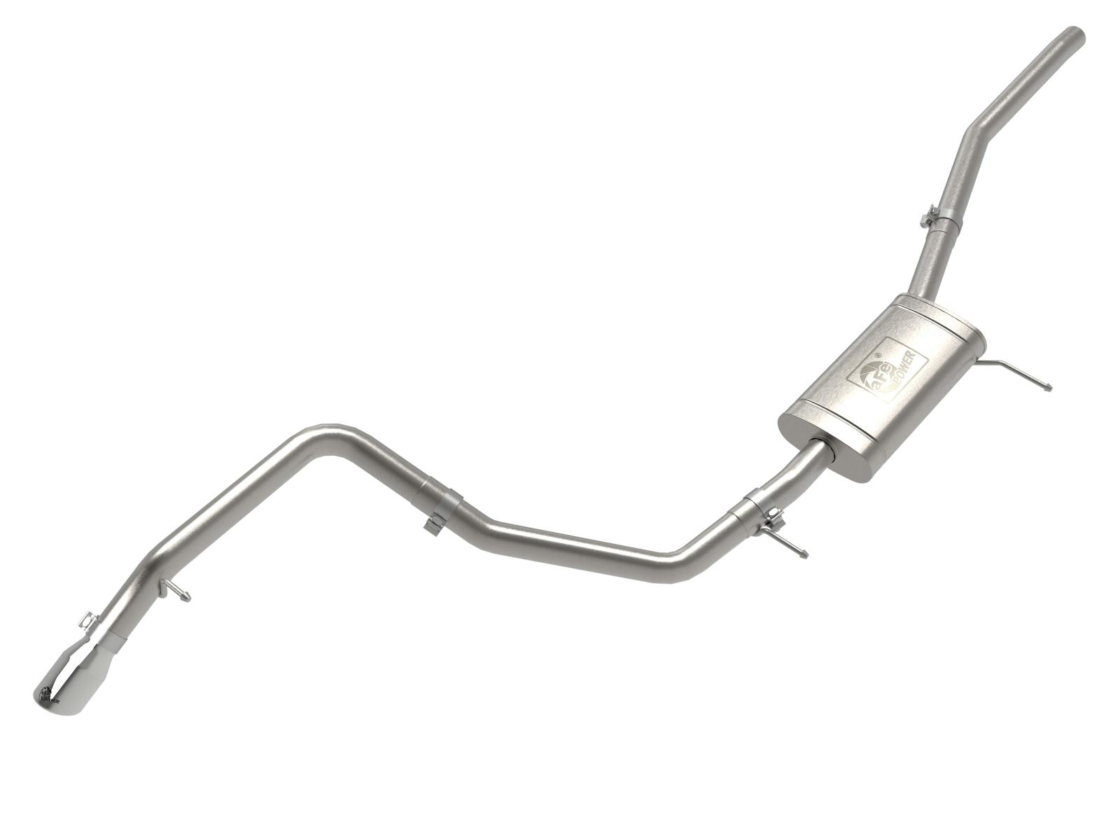 AFE 49-33145-P Vulcan Series 2-1/2 IN 304 Stainless Steel Cat-Back Exhaust w/ Polished Tip