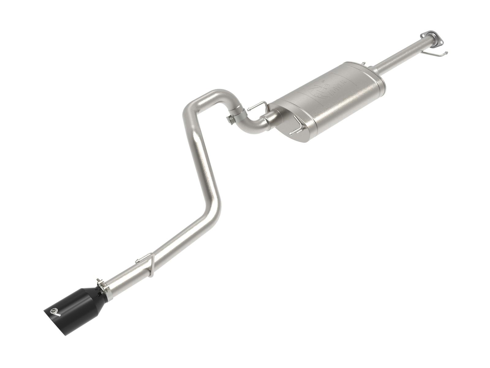 AFE 49-36048-B Vulcan Series 2-1/2 IN 304 Stainless Steel Cat-Back Exhaust System w/Black Tip
