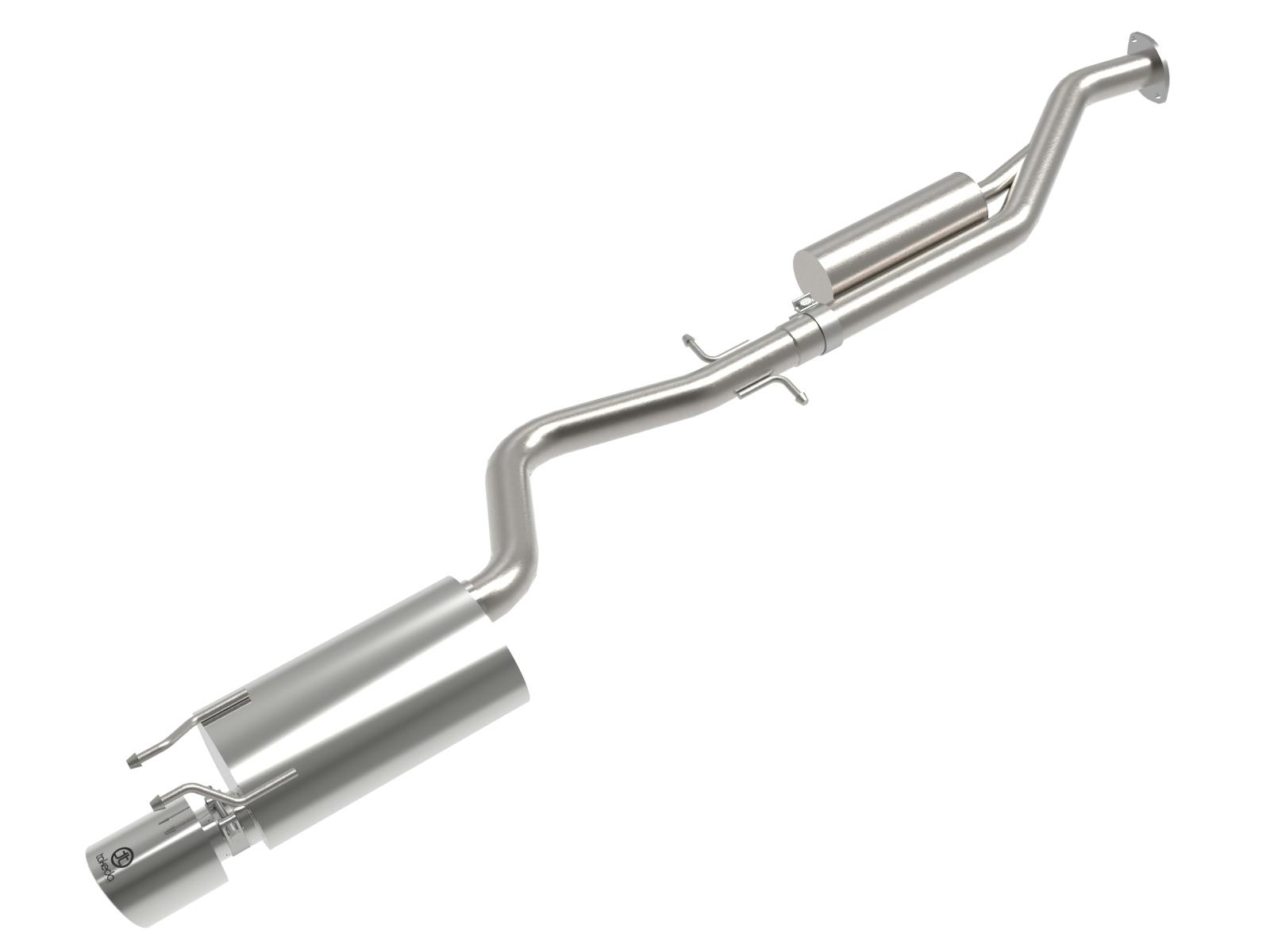 AFE 49-36058-P Takeda 2-1/2 IN 304 Stainless Steel Cat-Back Exhaust System w/Polish Tip