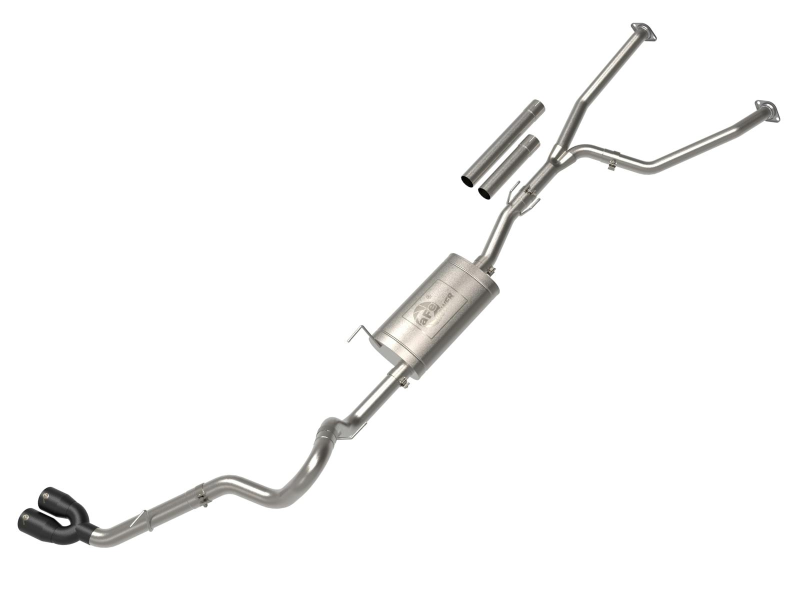 AFE 49-36061-B Vulcan Series 2-1/2 IN to 3 IN Stainless Steel Cat-Back Exhaust System Black