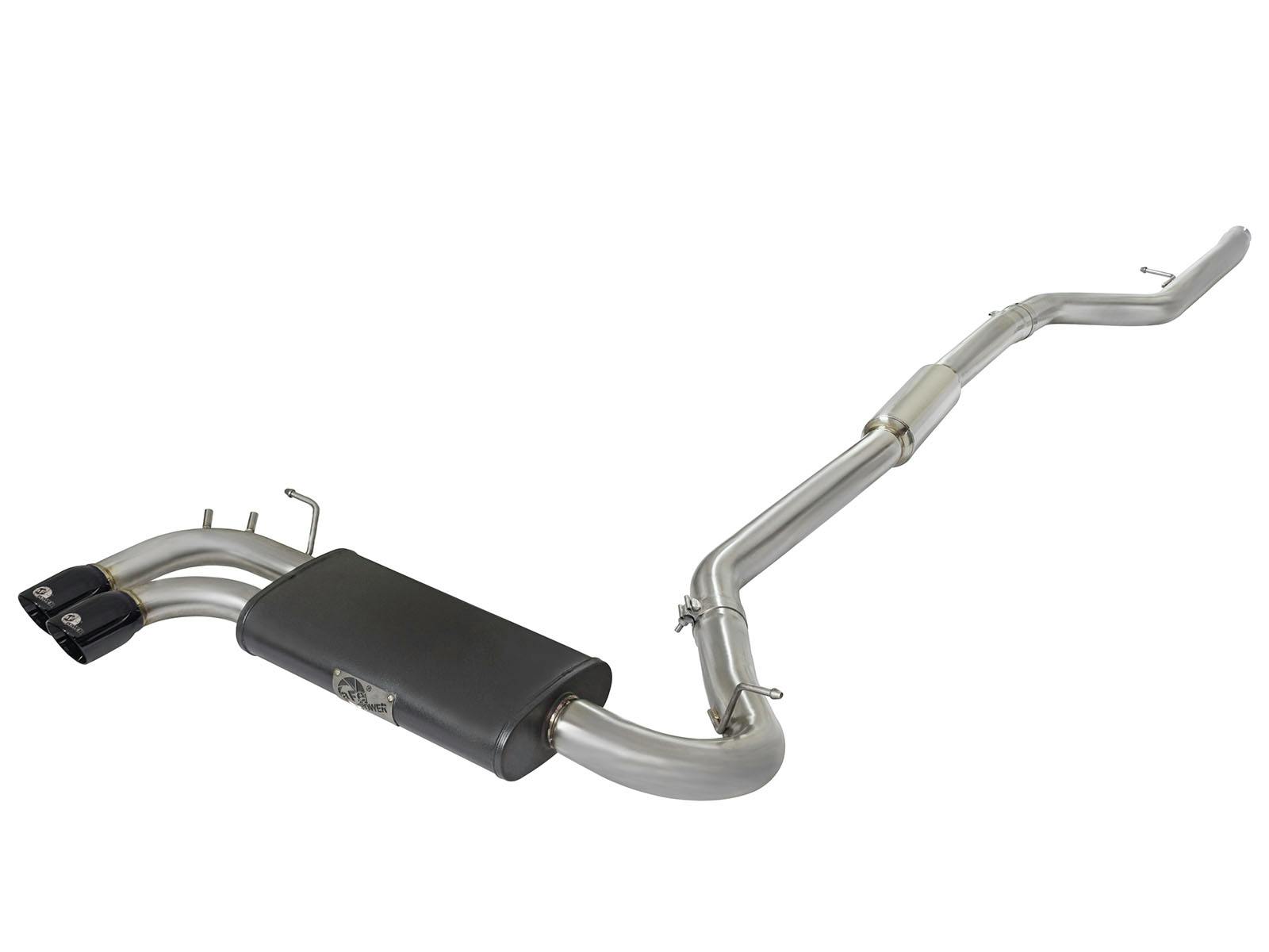 AFE 49-36329-B MACH Force-Xp 3 IN to 2-1/4 IN Stainless Steel Cat-Back Exhaust w/ Black Tip