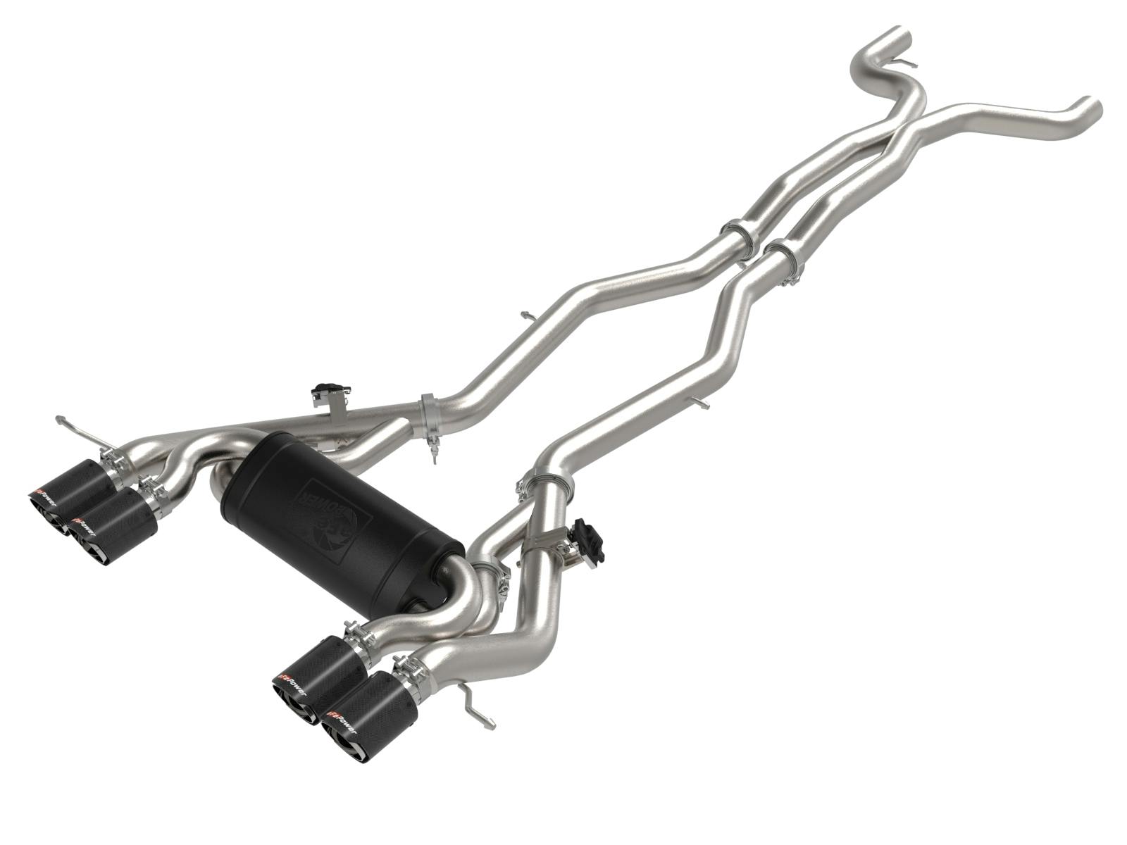 AFE 49-36351-C MACH Force-Xp 3 IN to 2-1/2 IN Stainless Steel Cat-Back Exhaust System Carbon
