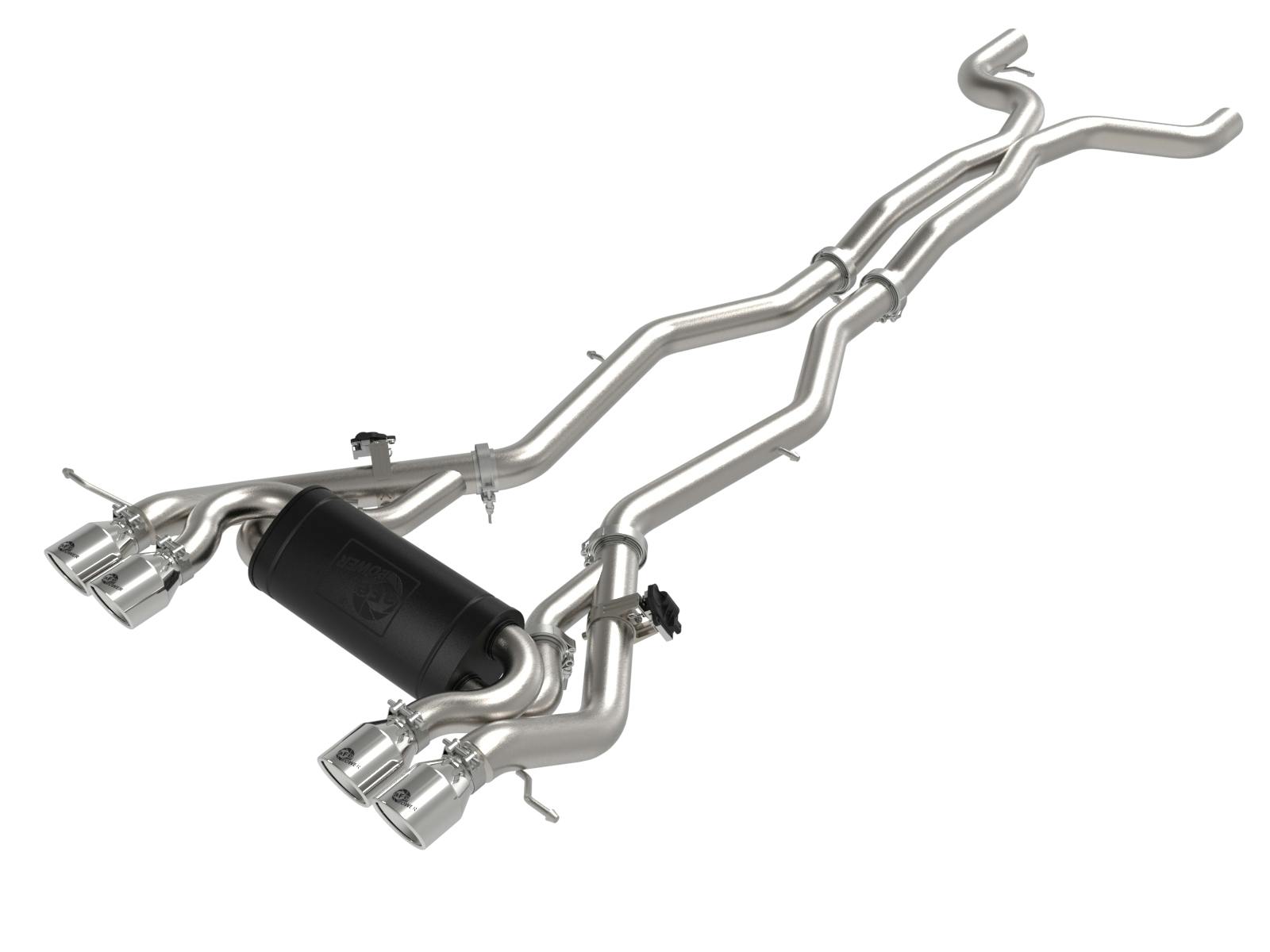 AFE 49-36351-P MACH Force-Xp 3 IN to 2-1/2 IN Stainless Steel Cat-Back Exhaust System Polishe