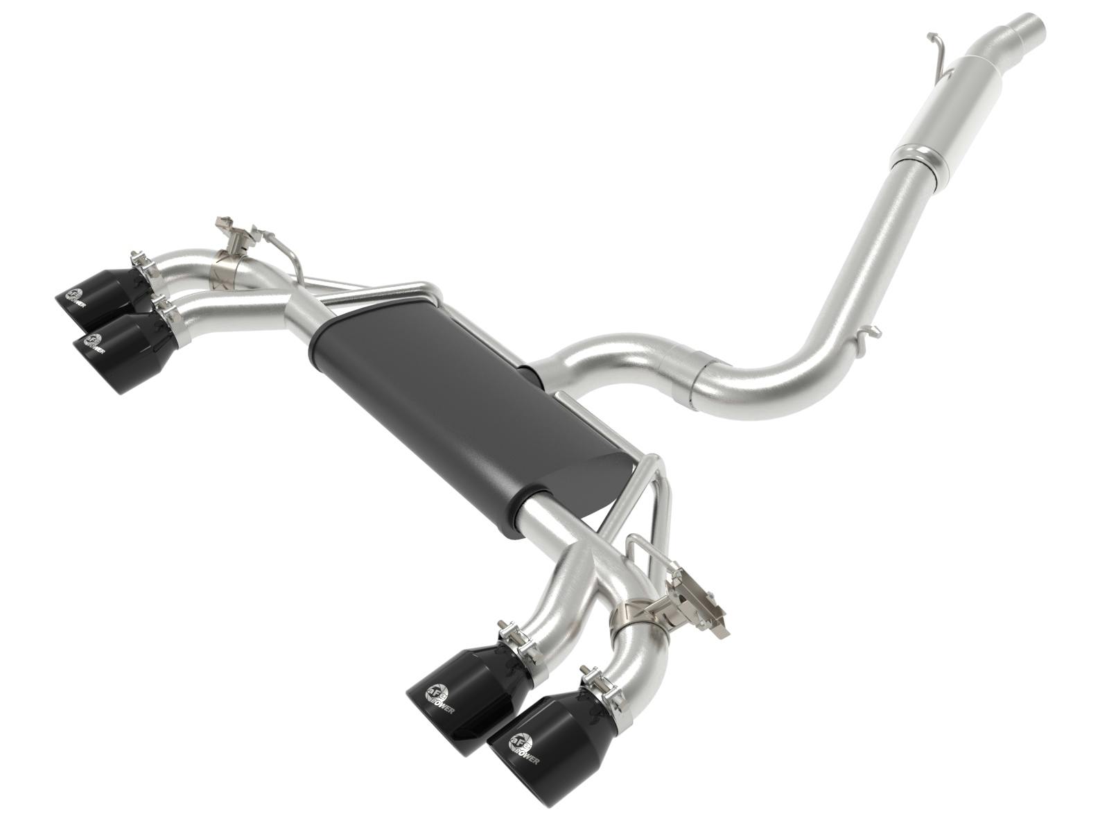AFE 49-36430-B MACH Force-Xp 3 IN to 2-1/2 IN Stainless Steel Cat-Back Exhaust System Black