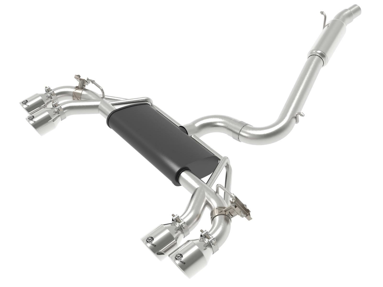 AFE 49-36430-P MACH Force-Xp 3 IN to 2-1/2 IN Stainless Steel Cat-Back Exhaust System Polishe