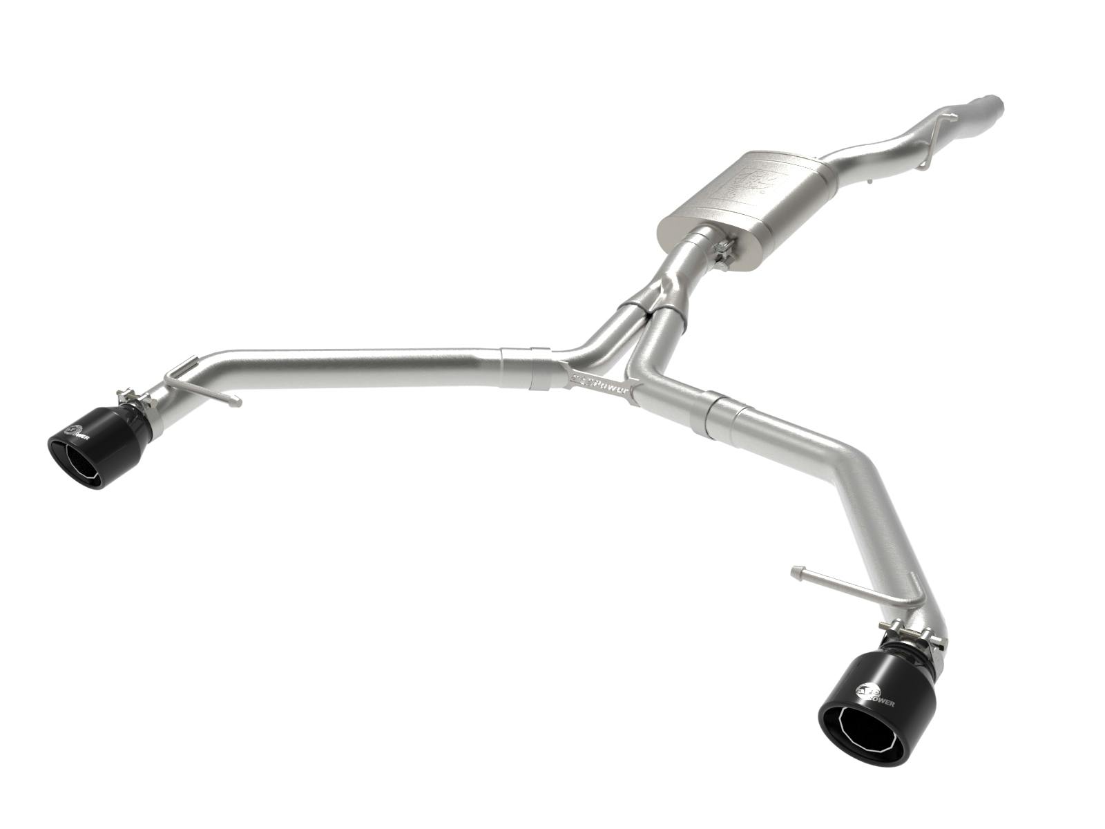 AFE 49-36437-B MACH Force-Xp 3 to 2-1/2 IN Stainless Steel Axle-Back Exhaust w/Black Tip