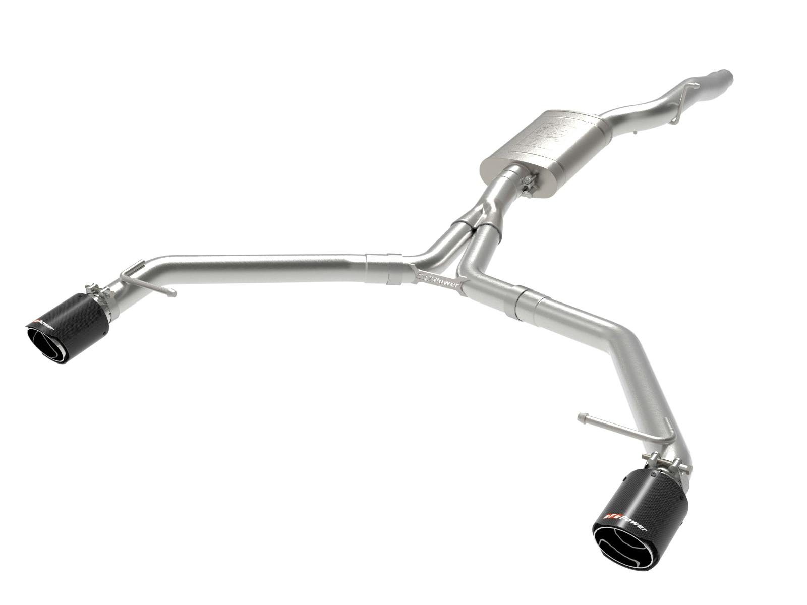 AFE 49-36437-C MACH Force-Xp 3 to 2-1/2 IN Stainless Steel Axle-Back Exhaust w/ Carbon Tip