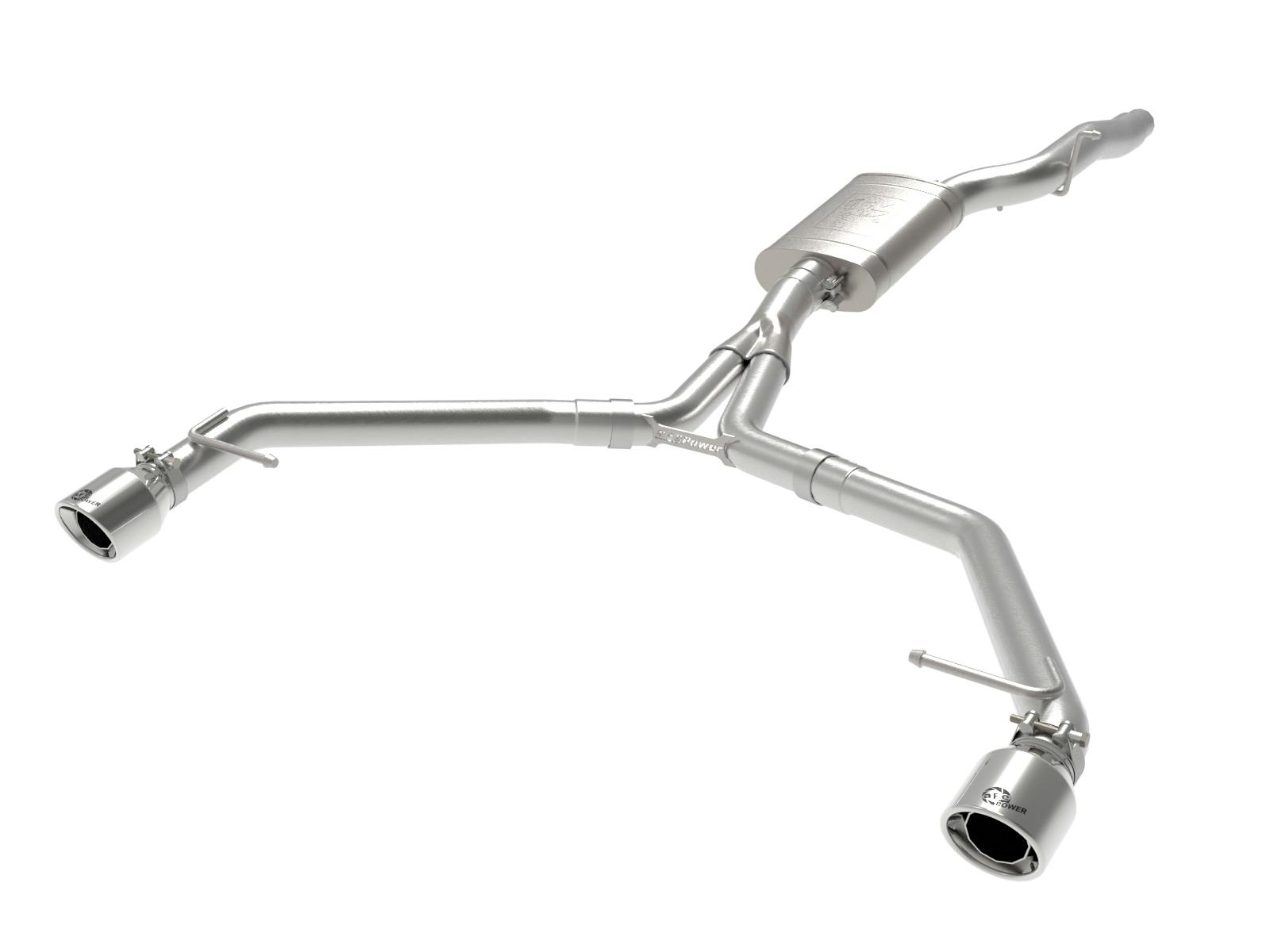 AFE 49-36437-P MACH Force-Xp 3 to 2-1/2 IN Stainless Steel Axle-Back Exhaust w/Polished Tip