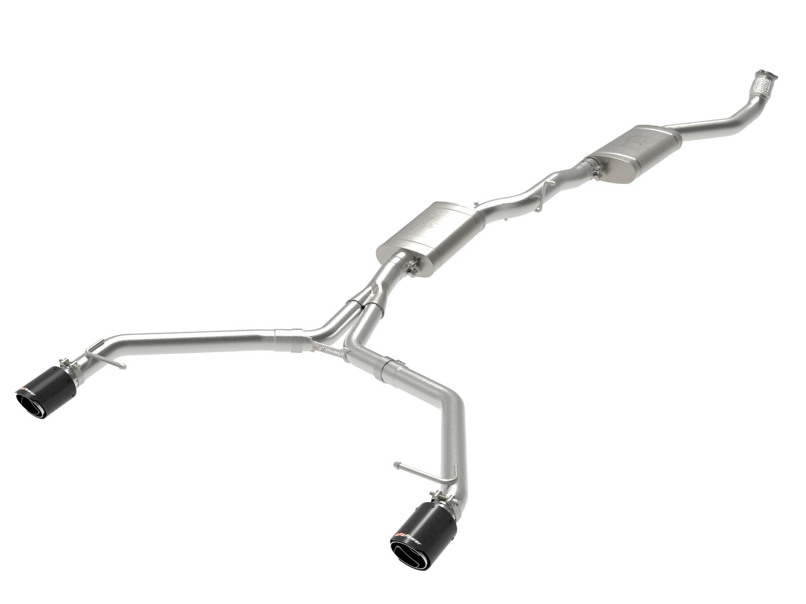 AFE 49-36438-C MACH Force-Xp 3 to 2-1/2 IN Stainless Steel Cat-Back Exhaust w/ Carbon Tip