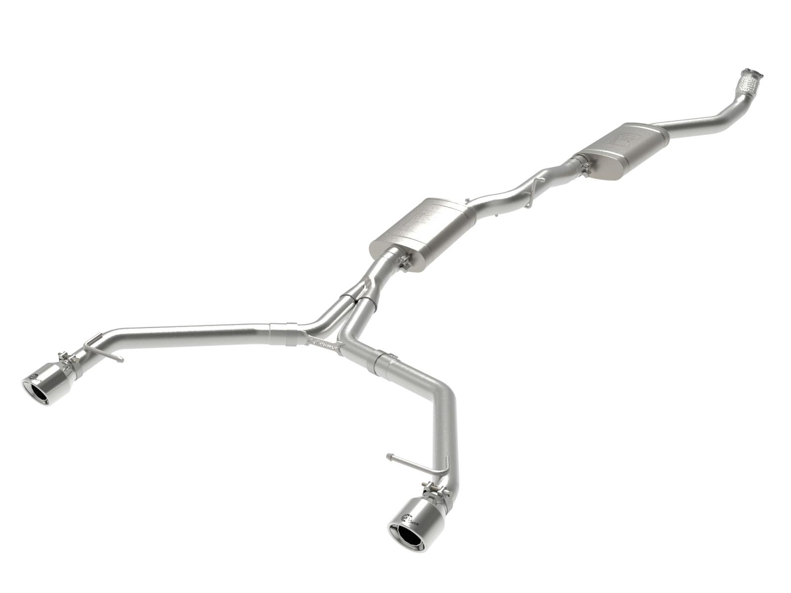 AFE 49-36438-P MACH Force-Xp 3 to 2-1/2 IN Stainless Steel Cat-Back Exhaust w/Polished Tip