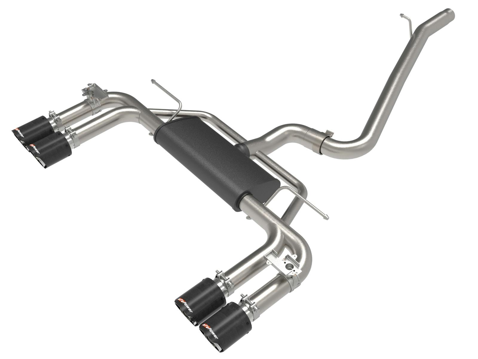 AFE 49-36442-C MACH Force-Xp 3 IN to 2-1/2 IN Stainless Steel Cat-Back Exhaust System Carbon