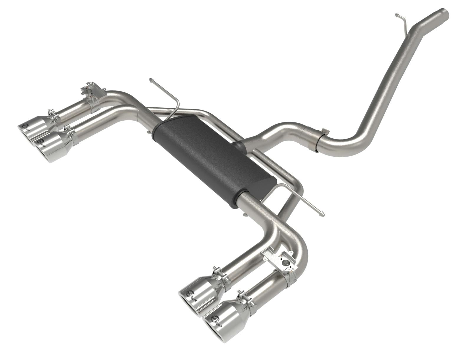 AFE 49-36442-P MACH Force-Xp 3 IN to 2-1/2 IN Stainless Steel Cat-Back Exhaust System Polishe