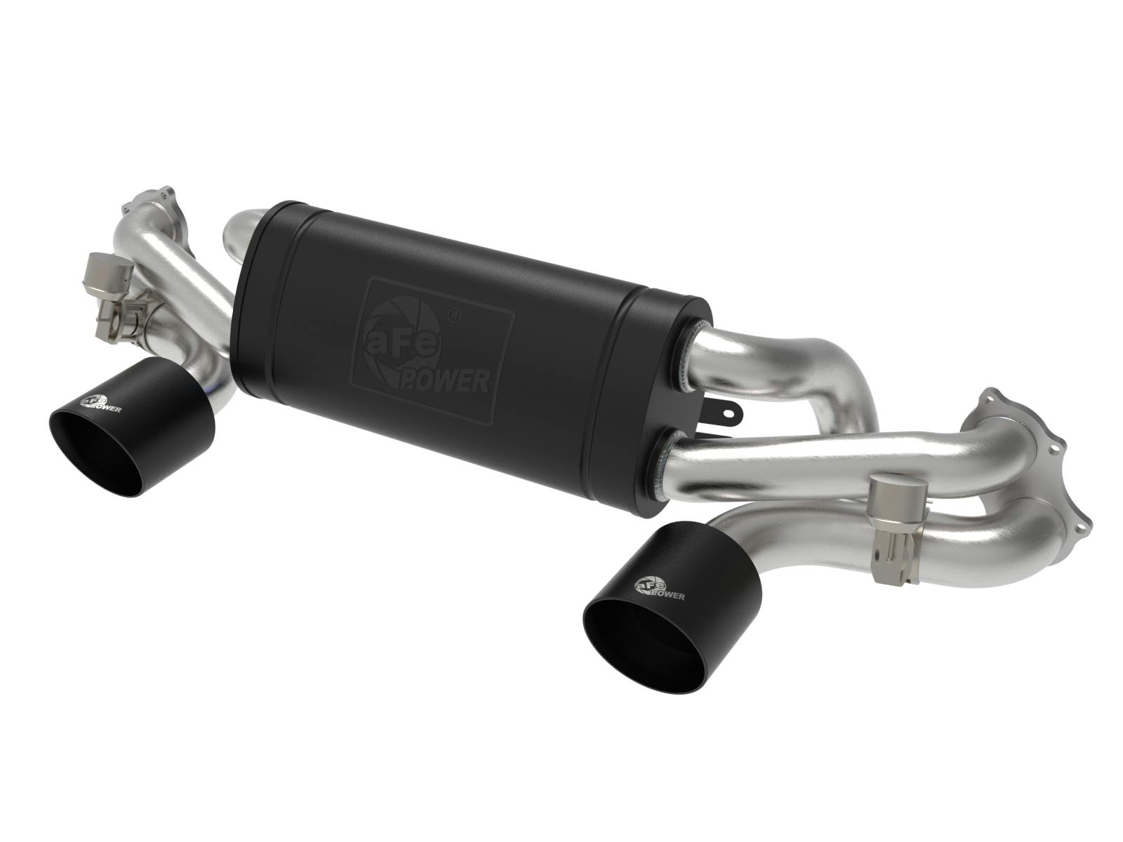 AFE 49-36443-B MACH Force-Xp 2-1/2 IN 304 Stainless Steel Cat-Back Exhaust w/ Black Tip