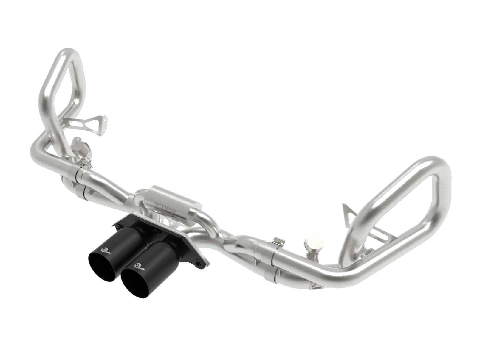 AFE 49-36450-B MACH Force-Xp 2-1/2 IN 304 Stainless Steel Cat-Back Exhaust w/Black Tips