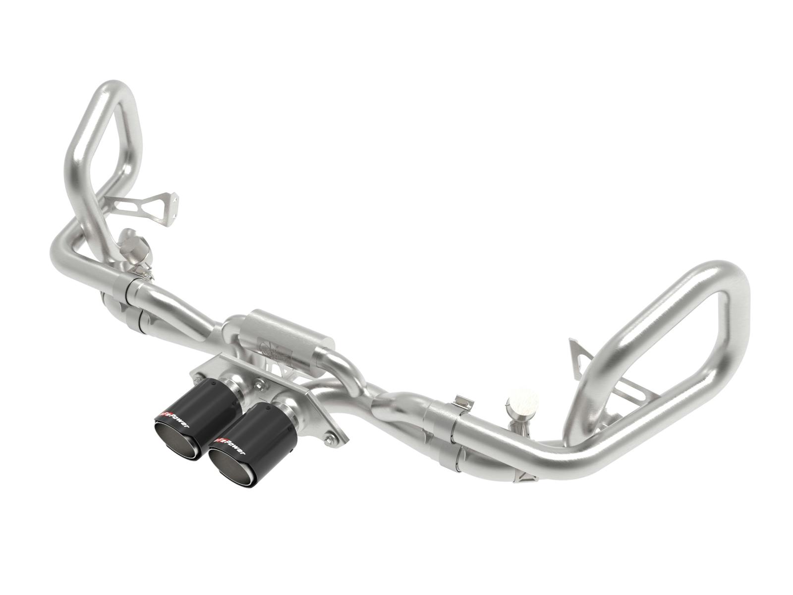 AFE 49-36450-C MACH Force-Xp 2-1/2 IN 304 Stainless Steel Cat-Back Exhaust w/Carbon Fiber Tip