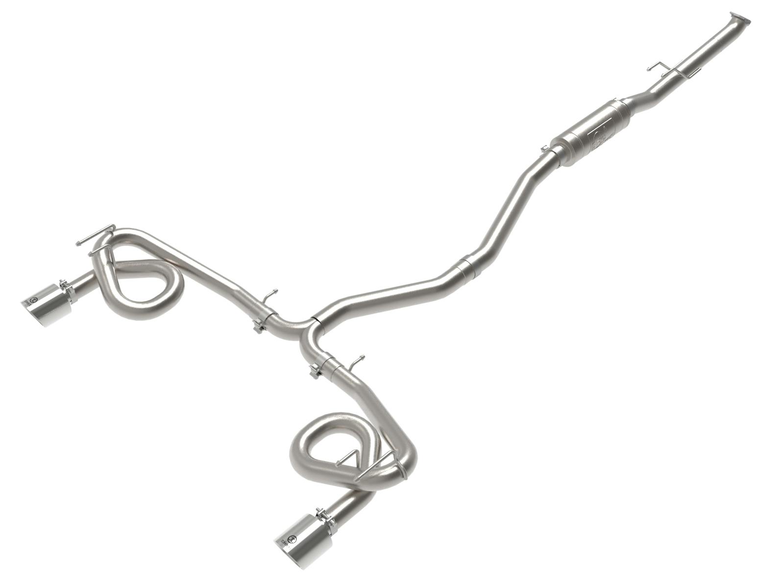 AFE 49-36630-P Takeda 2-1/2 IN to 3 IN 304 Stainless Steel Cat-Back Exhaust w/ Polished Tips