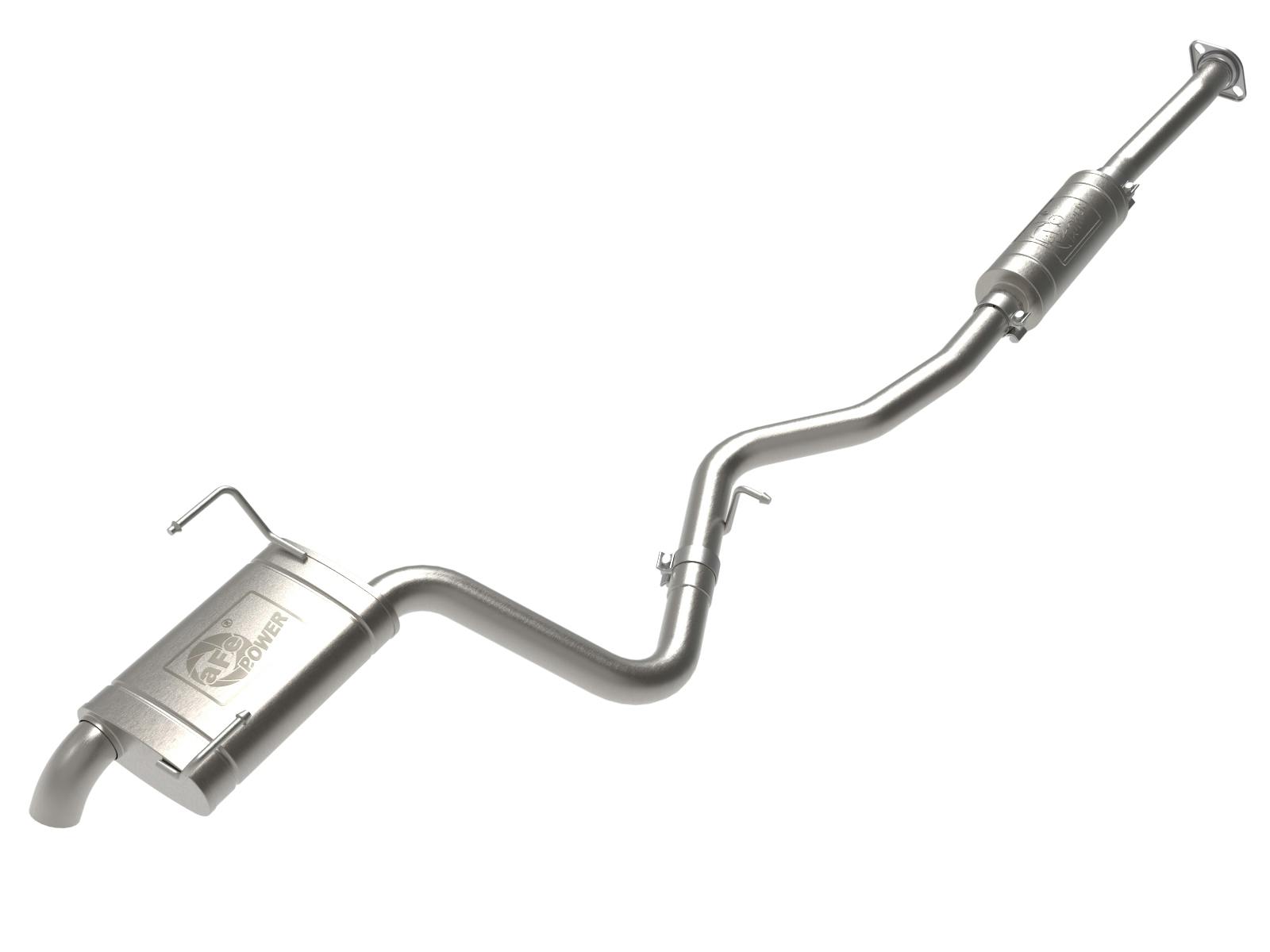 AFE 49-36806 Takeda 2-1/4 to 2-1/2 IN 304 Stainless Steel Cat-Back Hi-Tuck Exhaust System